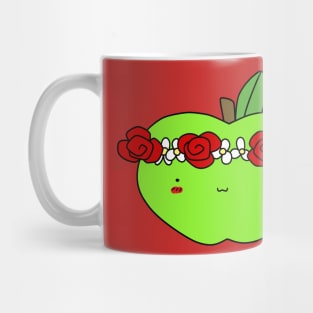 Flower Crown Green Apple Mug